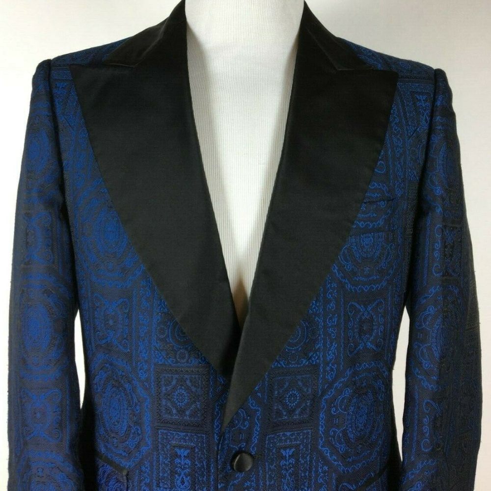 Fly Vintage Geometric Dinner / Smoking Jacket